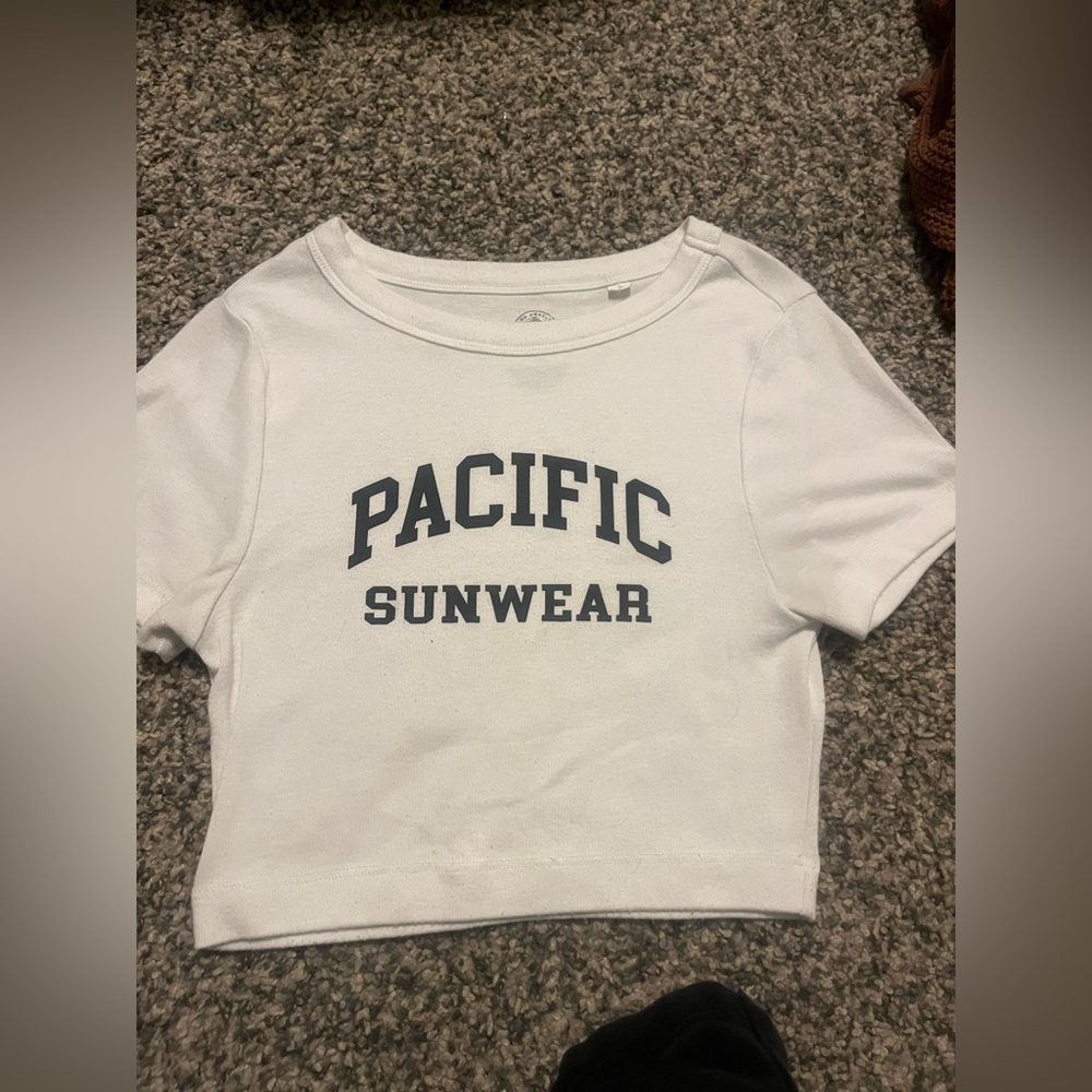 Pacific Sunwear White Crop Top